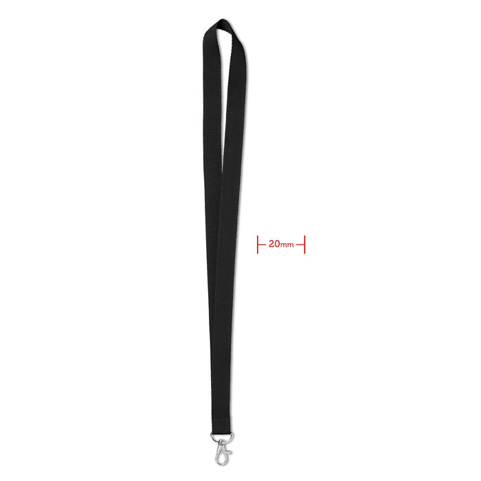 Smycz  20mm MO9058-03 - Czarny