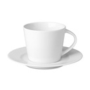 Kubek cappuccino i talerzykiem MO9080-06 - Bialy