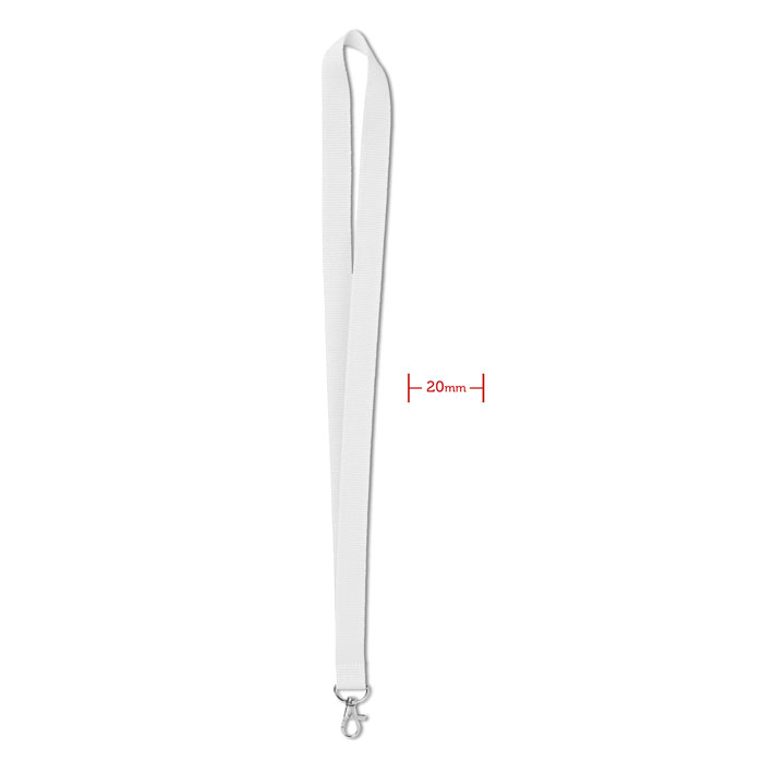 Smycz  20mm MO9058-06 - Bialy