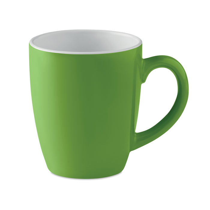 Kolorowy kubek ceramiczny MO9242-09 - Zielony
