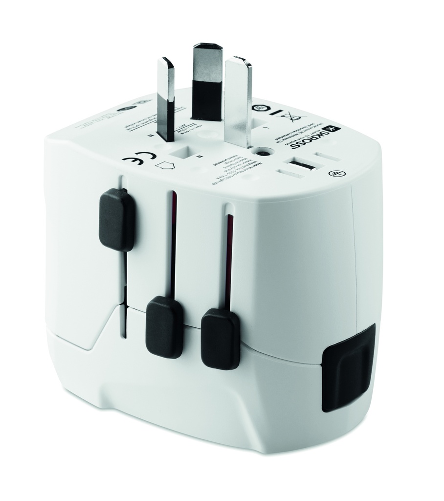 PRO Light 2x USB. 3-pole MO9322-06 - Bialy