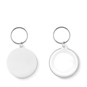 Brelok znaczek maly MO9332-06 - Bialy