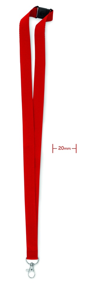 Smycz  20mm MO9354-05 - Czerwony