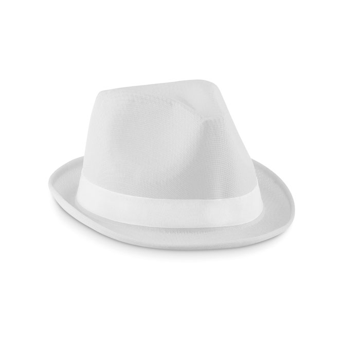 Kapelusz poliestrowy MO9342-06 - Bialy