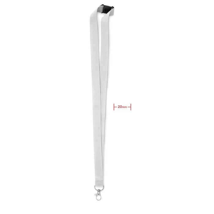 Smycz  20mm MO9354-06 - Bialy
