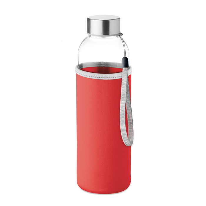 Butelka szklana 500ml MO9358-05 - Czerwony