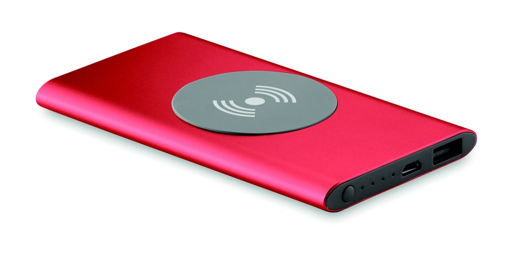 Powerbank bezprzewodowy MO9498-05 - Czerwony