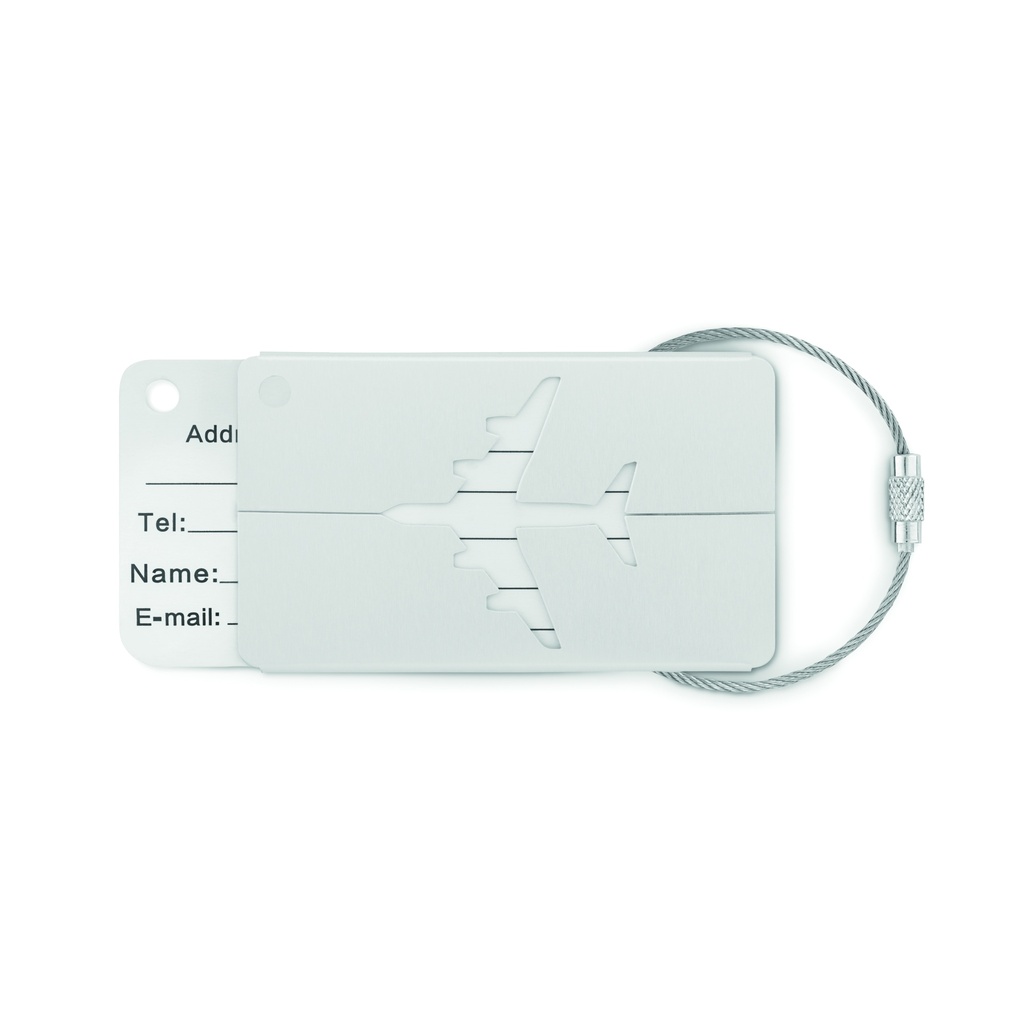 Zawieszka na bagaż - Srebrny Mat