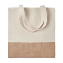 Torba na zakupy z juty MO9518-13 - Bezowy