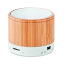 Glosnik bezprzew z bambusa MO9608-06 - Bialy