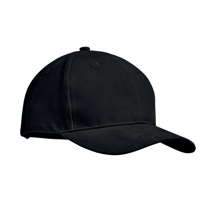 6-panel czapka z daszkiem 270 MO9643-03 - Czarny
