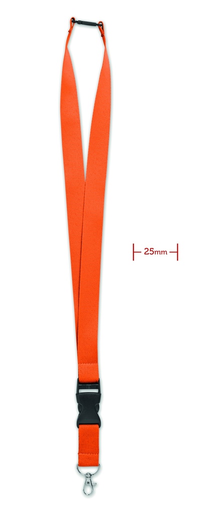 Smycz 25mm MO9661-10 - Pomaranczowy