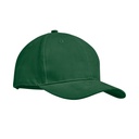6-panel czapka z daszkiem 270 MO9643-60 - Ciemnozielony