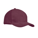 6-panel czapka z daszkiem 270 MO9643-02 - Burgund