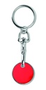 Brelok z zetonem do wozka MO9748-05 - Czerwony