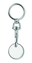Brelok z zetonem do wozka MO9748-06 - Bialy