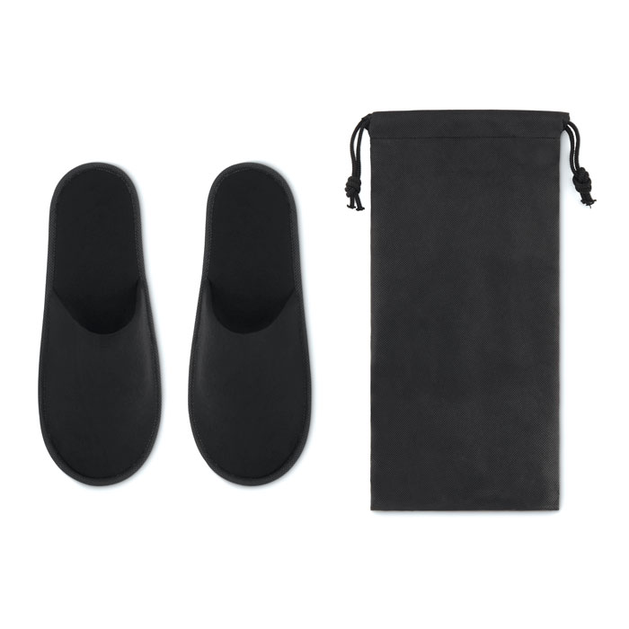Kapcie w etui MO9782-03 - Czarny