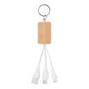 Bambusowy kabel 3 w 1 MO9888-40 - Drewna
