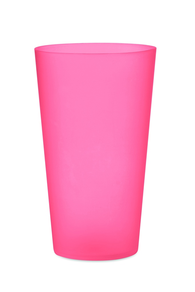 Kubek eventowy 500 ml MO9907-25 - Przezroczysty Czerwony