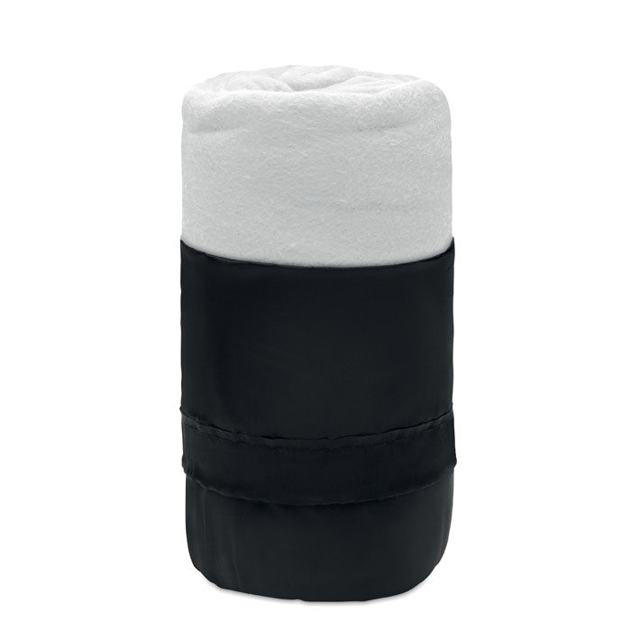 Koc polarowy RPET - Bialy