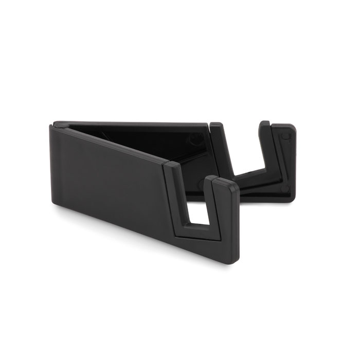 Uchwyt na telefon bambus/ABS MO9994-03 - Czarny