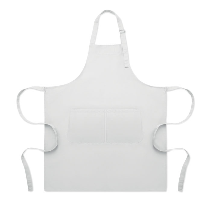 Regulowany fartuch kuchenny MO2349-06 - Bialy