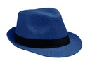Papierowy kapelusz słomkowy - Niebieski