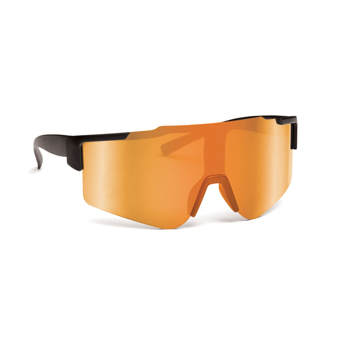 Lustrzane sportowe okulary prze MO2544-10 - Pomaranczowy