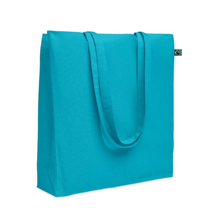 Torba na zakupy Fairtrade 180 g MO2590-12 - Turkusowy