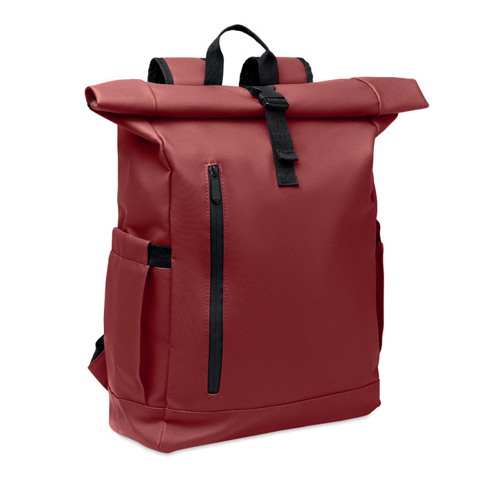 Plecak na laptopa Rolltop 600D MO2643-02 - Burgund
