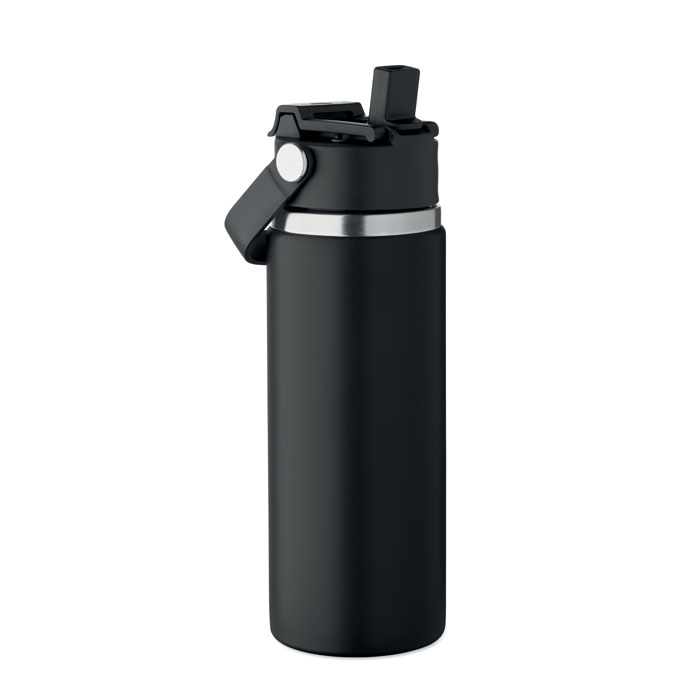 Butelka dwuscienna 500 ml MO2775-03 - Czarny