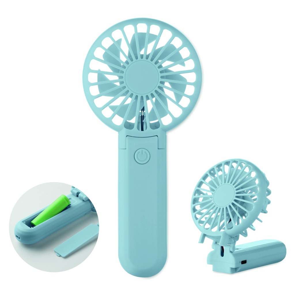 Przenosny, skladany wentylator MO2779-66 - Baby Blue