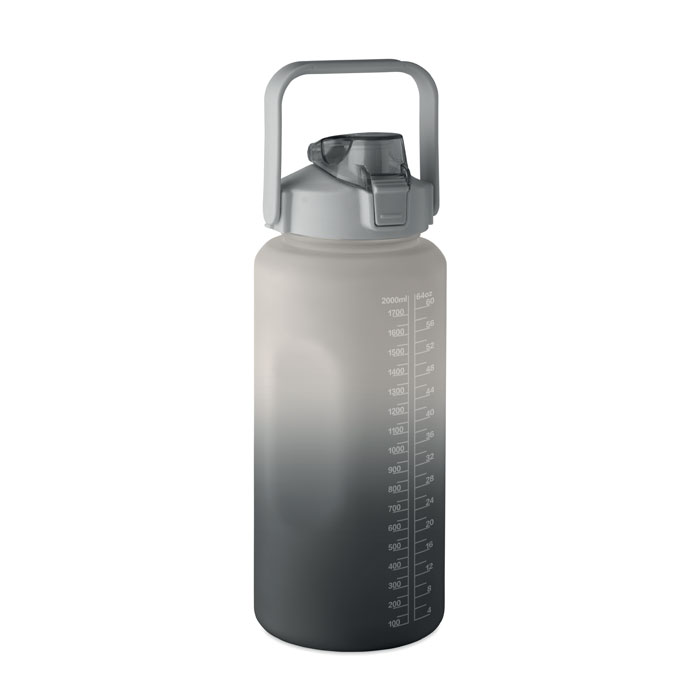 Butelka na wode RPET 2000ml MO2791-03 - Czarny