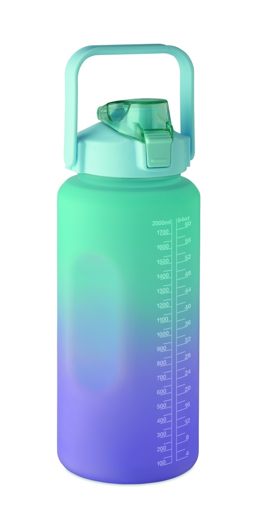 Butelka na wode RPET 2000ml MO2791-12 - Turkusowy