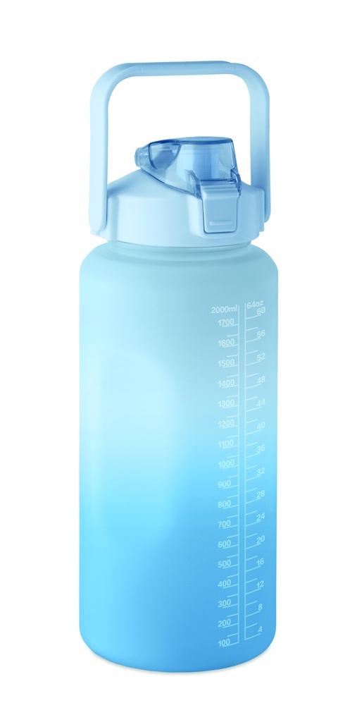 Butelka na wode RPET 2000ml MO2791-37 - Niebieski