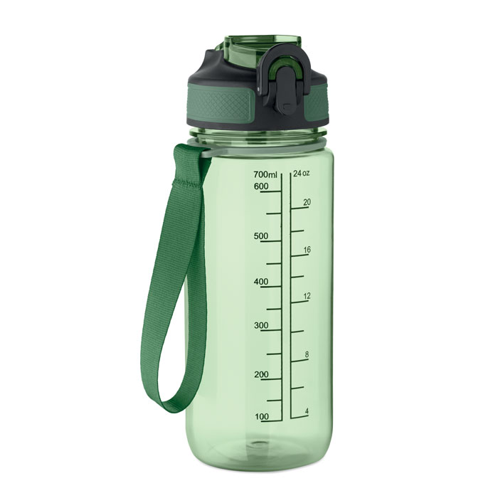 Butelka sportowa 700 ml MO2792-24 - Przezroczysty Zielony