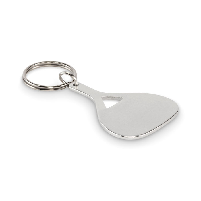 Aluminiowy brelok do kluczy MO2794-16 - Srebrny Mat