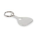 Aluminiowy brelok do kluczy MO2794-16 - Srebrny Mat