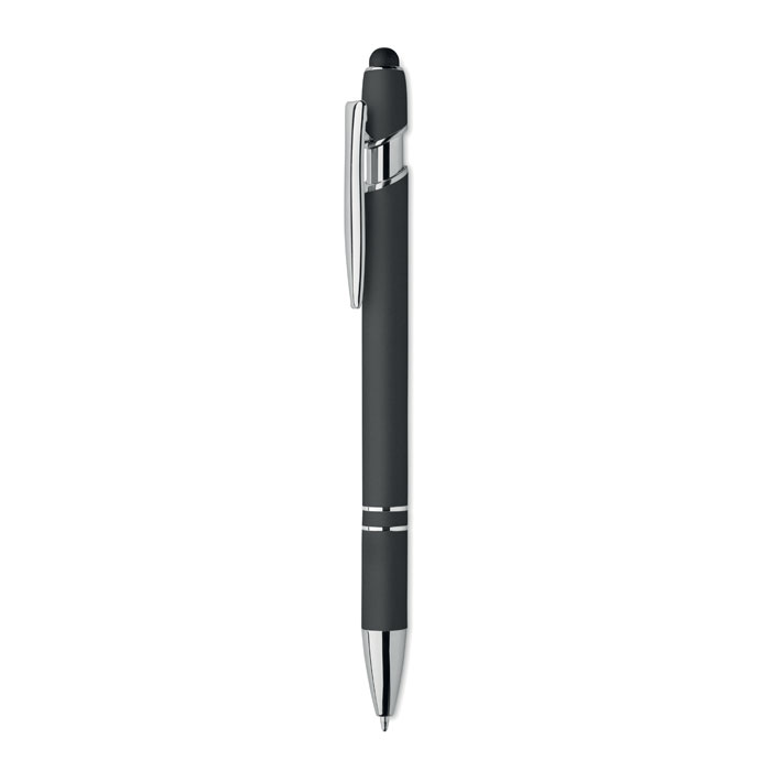 Dlugopis z rysikiem aluminium MO2798-03 - Czarny