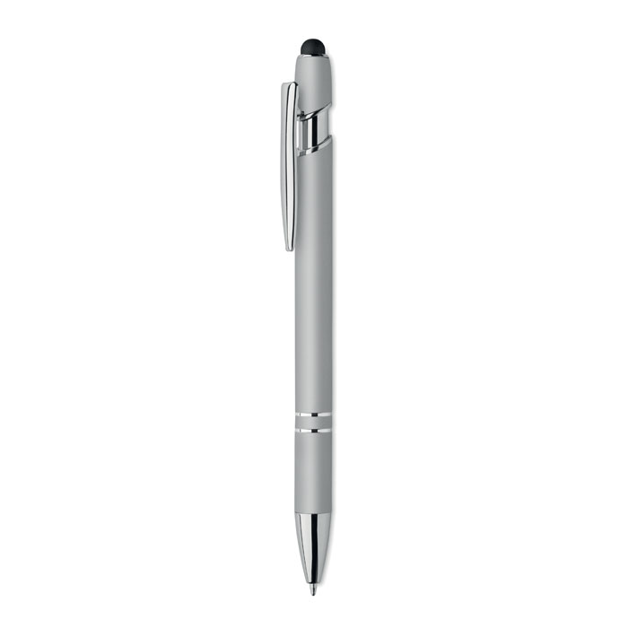 Dlugopis z rysikiem aluminium MO2798-14 - Srebrny