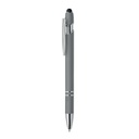 Dlugopis z rysikiem aluminium MO2798-15 - Kamienny Szary