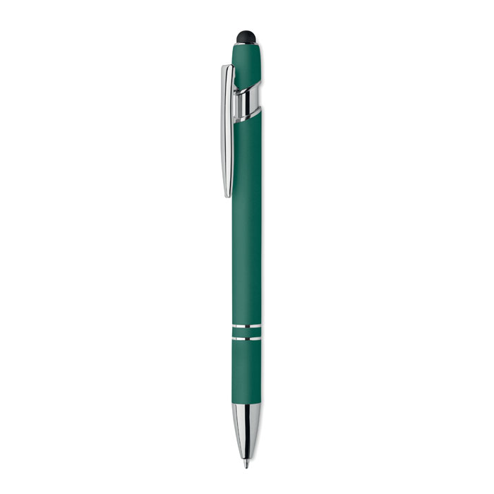 Dlugopis z rysikiem aluminium MO2798-09 - Zielony