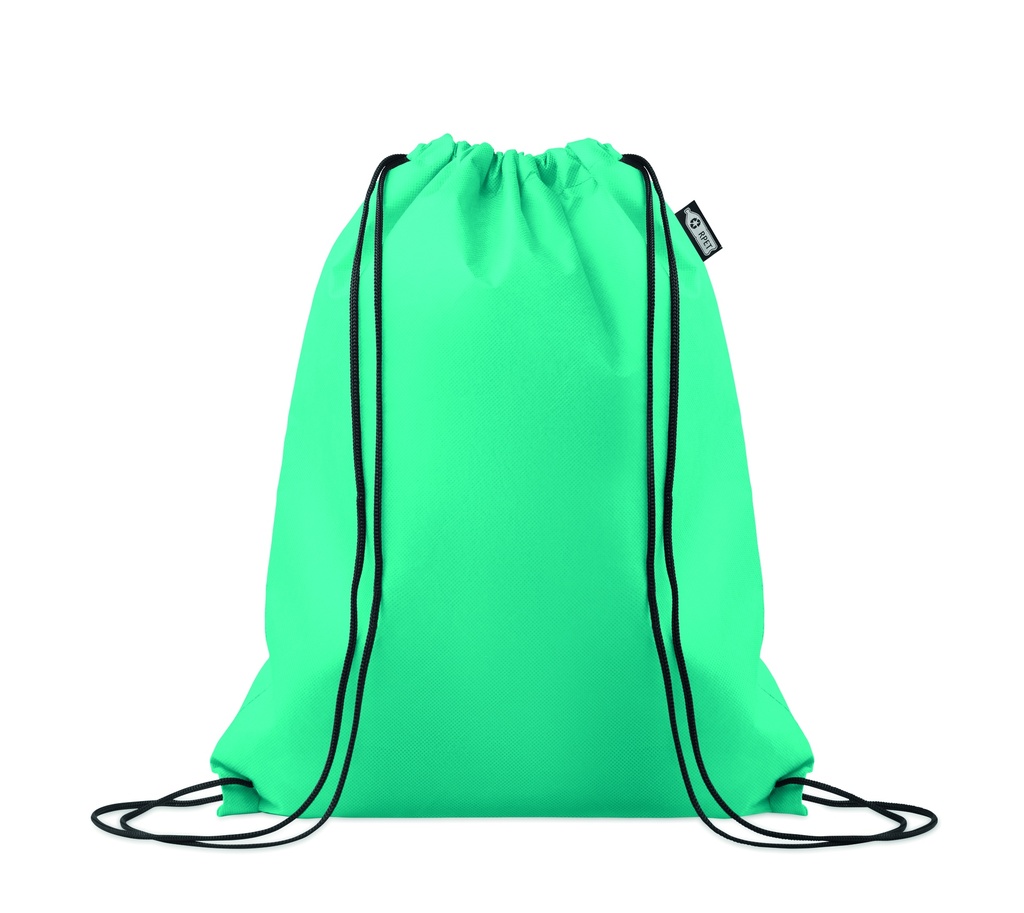 Worek ze sznurkiem z RPET MO2809-12 - Turkusowy