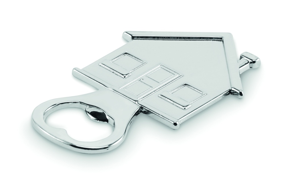 Otwieracz w ksztalcie domu MO2828-16 - Srebrny Mat