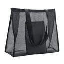 Torba na zakupy z siatki RPET MO2836-03 - Czarny