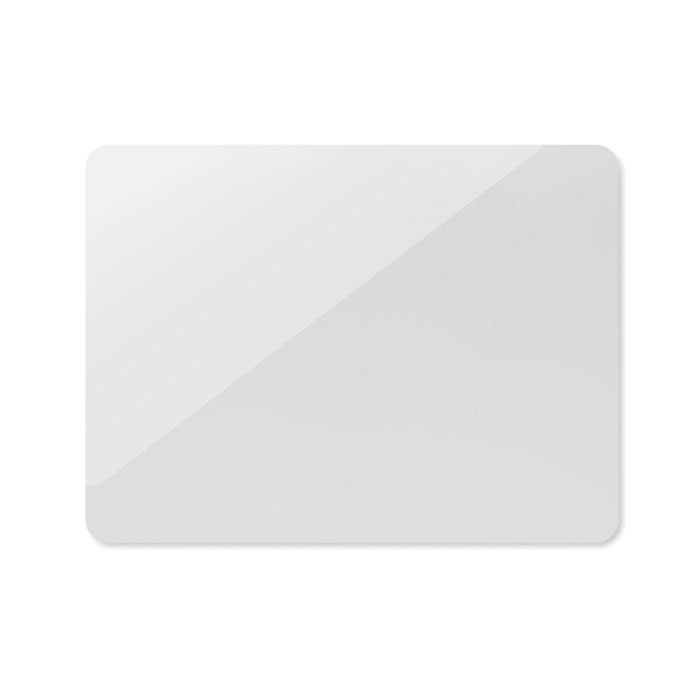 Prostokatny magnes z PVC MO2846-06 - Bialy