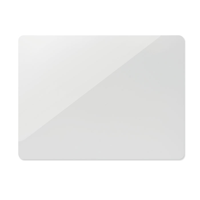 Prostokatny magnes z PVC MO2847-06 - Bialy