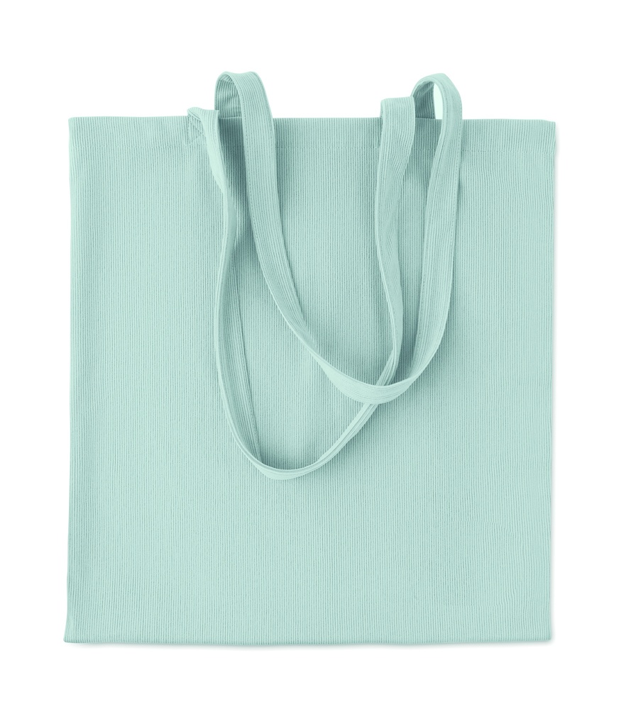 Sztruksowa torba na zakupy MO2874-66 - Baby Blue