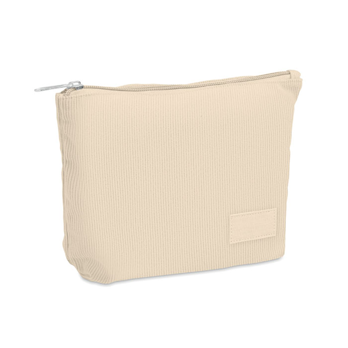 Kosmetyczka sztruksowa MO2876-13 - Bezowy