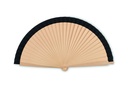 Drewniany wachlarz MO2883-03 - Czarny